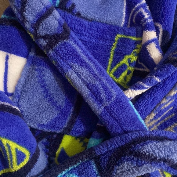 Boy’s Sports Blue Robe - Picture 2 of 3